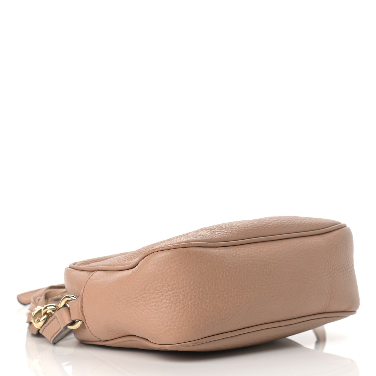 Pebbled Calfskin Small Soho Disco Bag Camelia