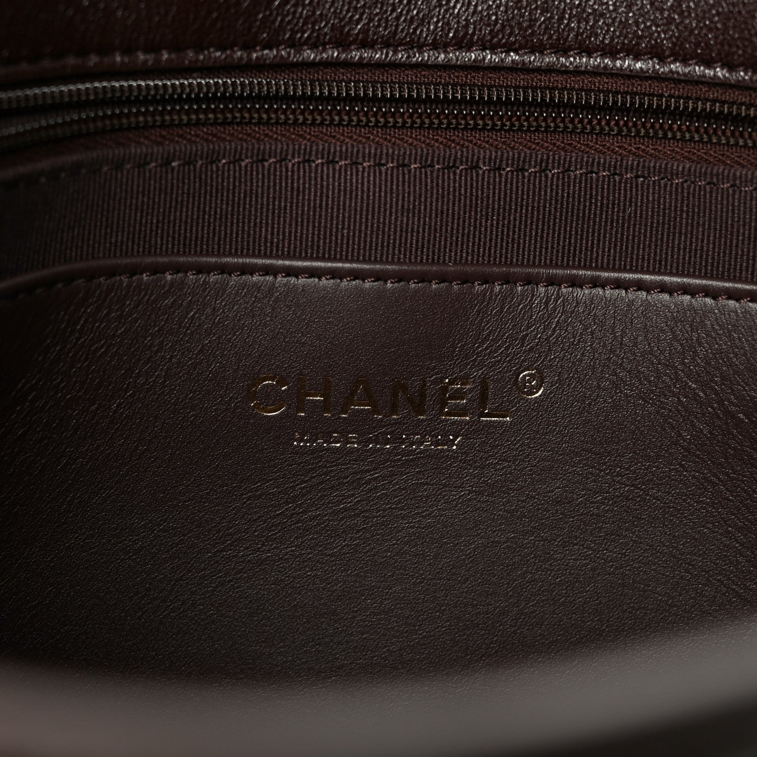 Chanel Lambskin Chevron Maxi Flap Bag Dark Brown 6 of 11