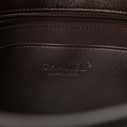 Chanel Lambskin Chevron Maxi Flap Bag Dark Brown 6 of 11