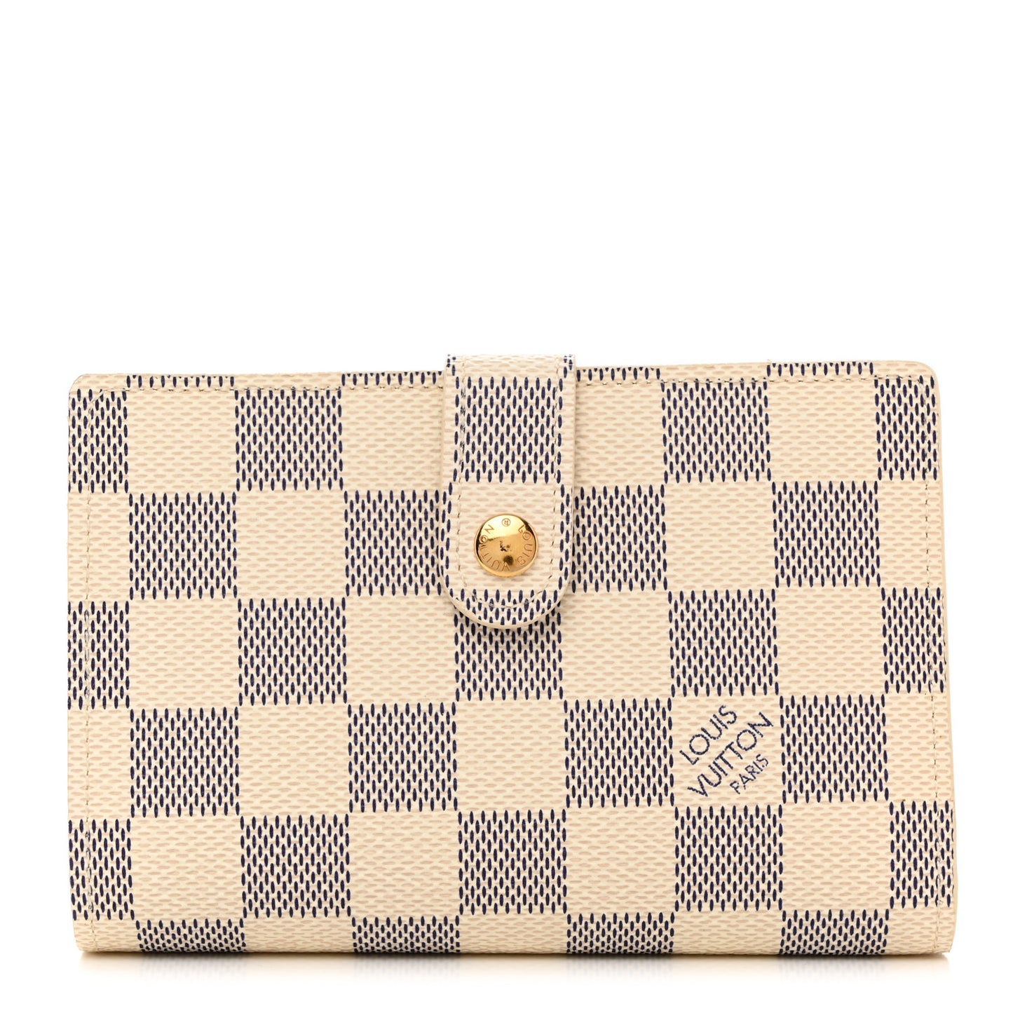 LOUIS VUITTON Damier Azur French Purse Wallet