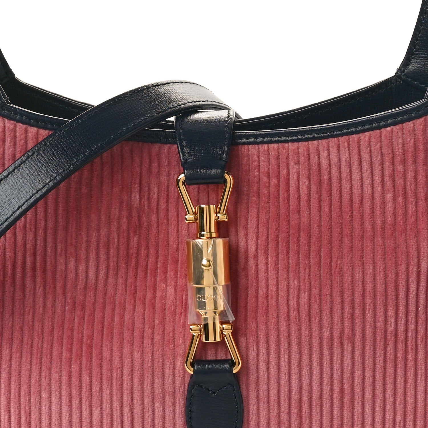 Gucci Corduroy Small Jackie 1961 Hobo Pink Blue 8 of 10