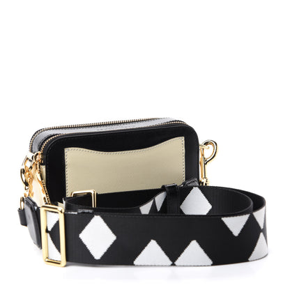 Marc Jacobs Saffiano Small Snapshot Camera Bag Cloud White Multicolor 3 of 9