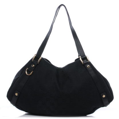 Gucci Monogram Medium Abbey Shoulder Bag Black 1 of 7