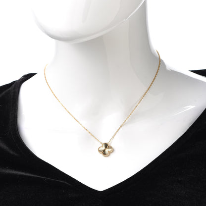 Van Cleef & Arpels 18K Yellow Gold Guilloche Vintage Alhambra Pendant Necklace 2 of 7
