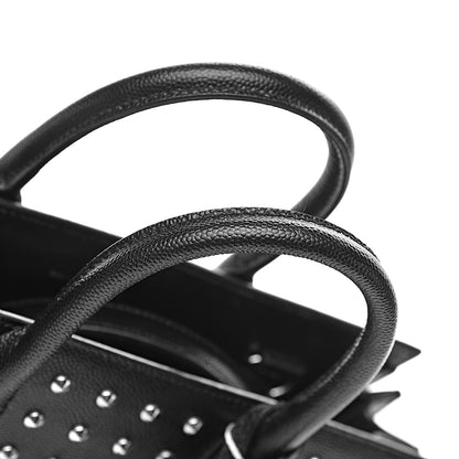 Saint Laurent Calfskin Studded Nano Sac De Jour Black 14 of 15