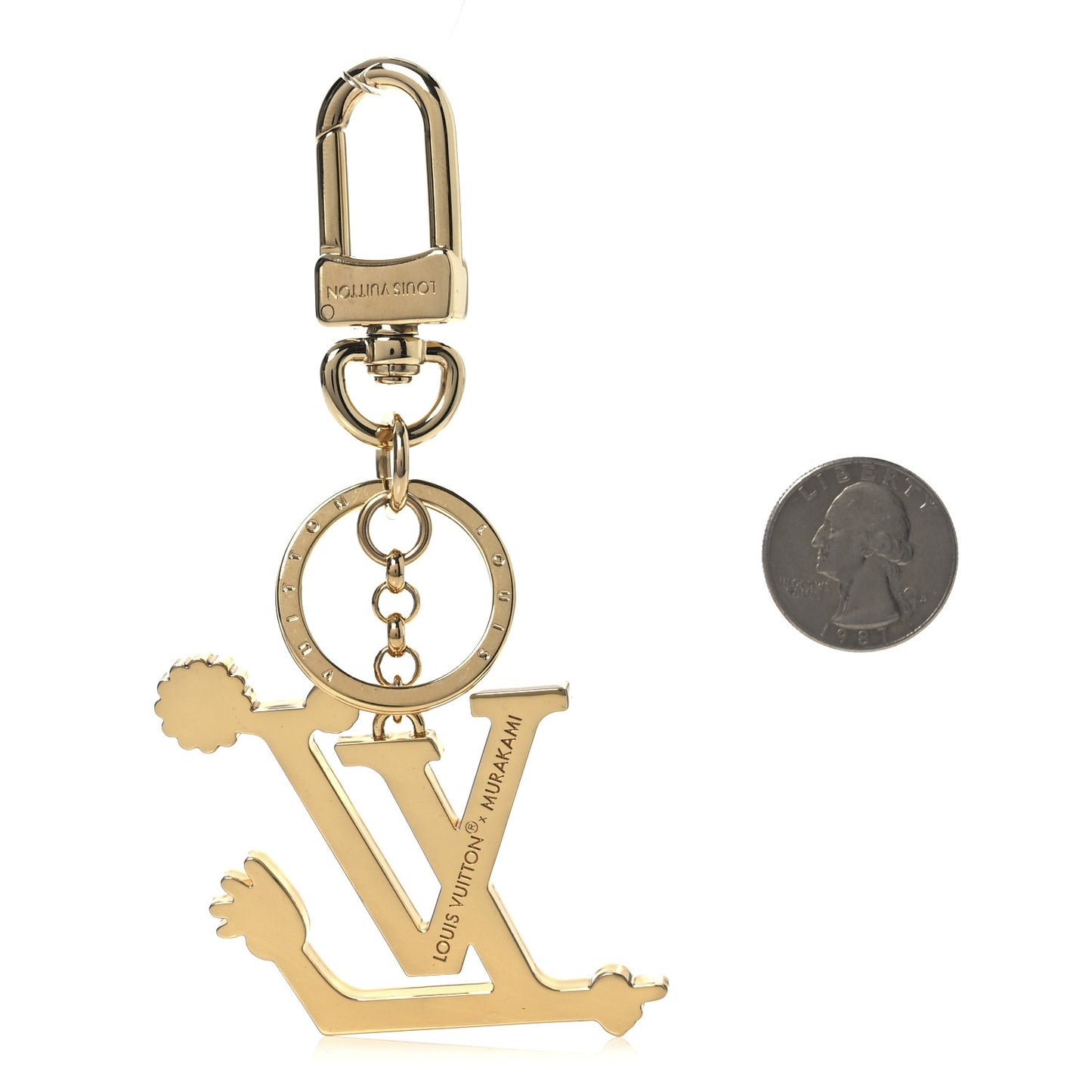 LV X TM Iconic Superflat Bag Charm Key Holder Multicolor
