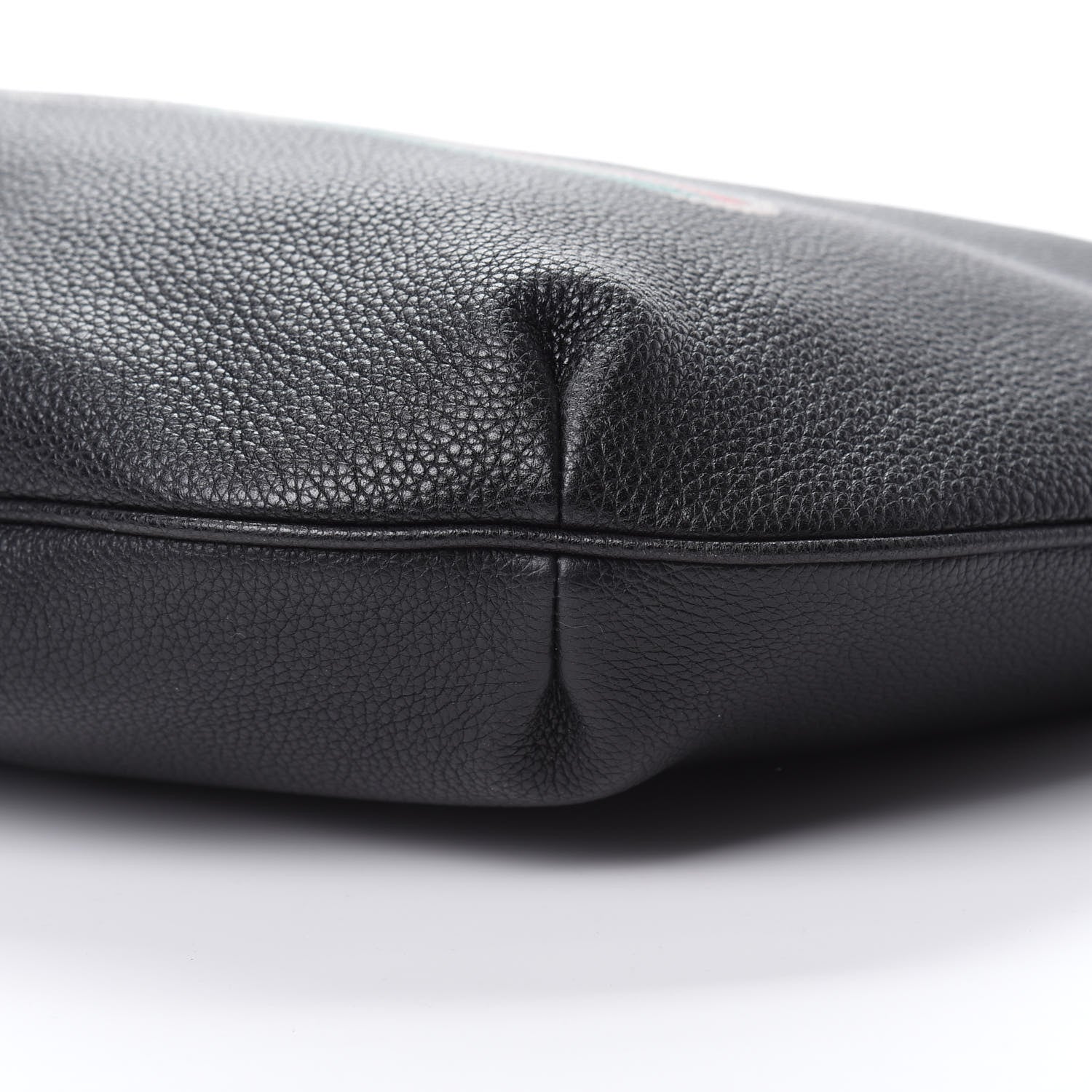 Gucci Grained Calfskin Logo Half Moon Hobo Black 10 of 12