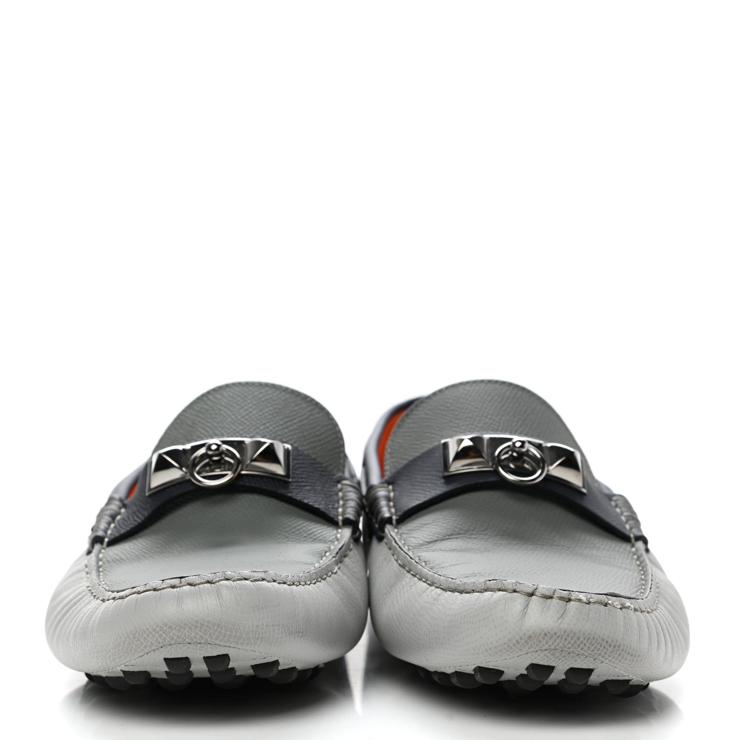 Hermes Epsom Mens Irving Driving Moccasin Loafers 42 2 of 9