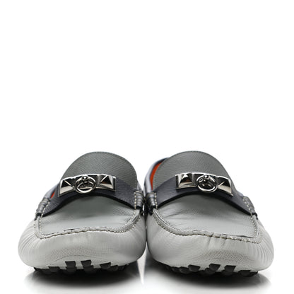 Hermes Epsom Mens Irving Driving Moccasin Loafers 42 2 of 9