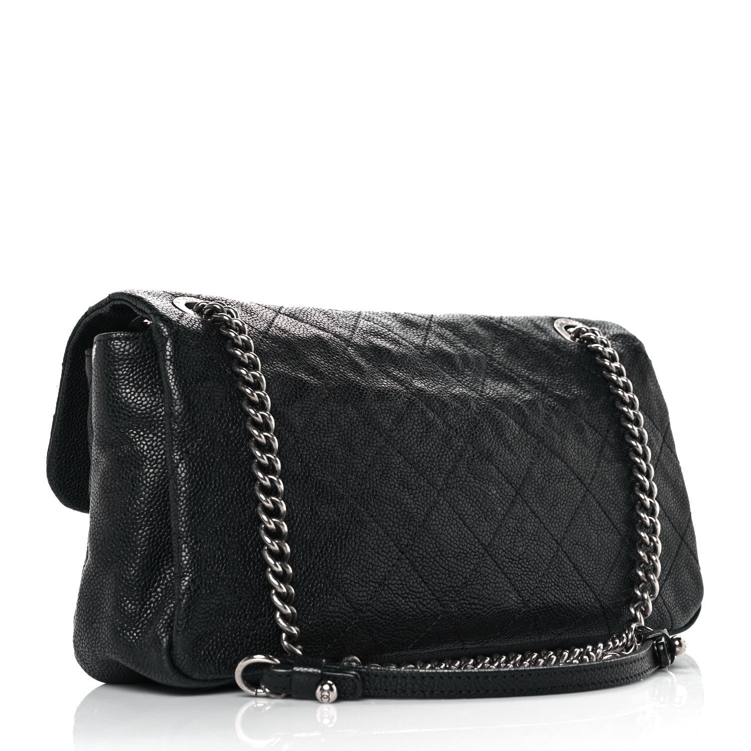 Chanel Caviar Quilted Medium Simply CC Flap Black 3 of 12
