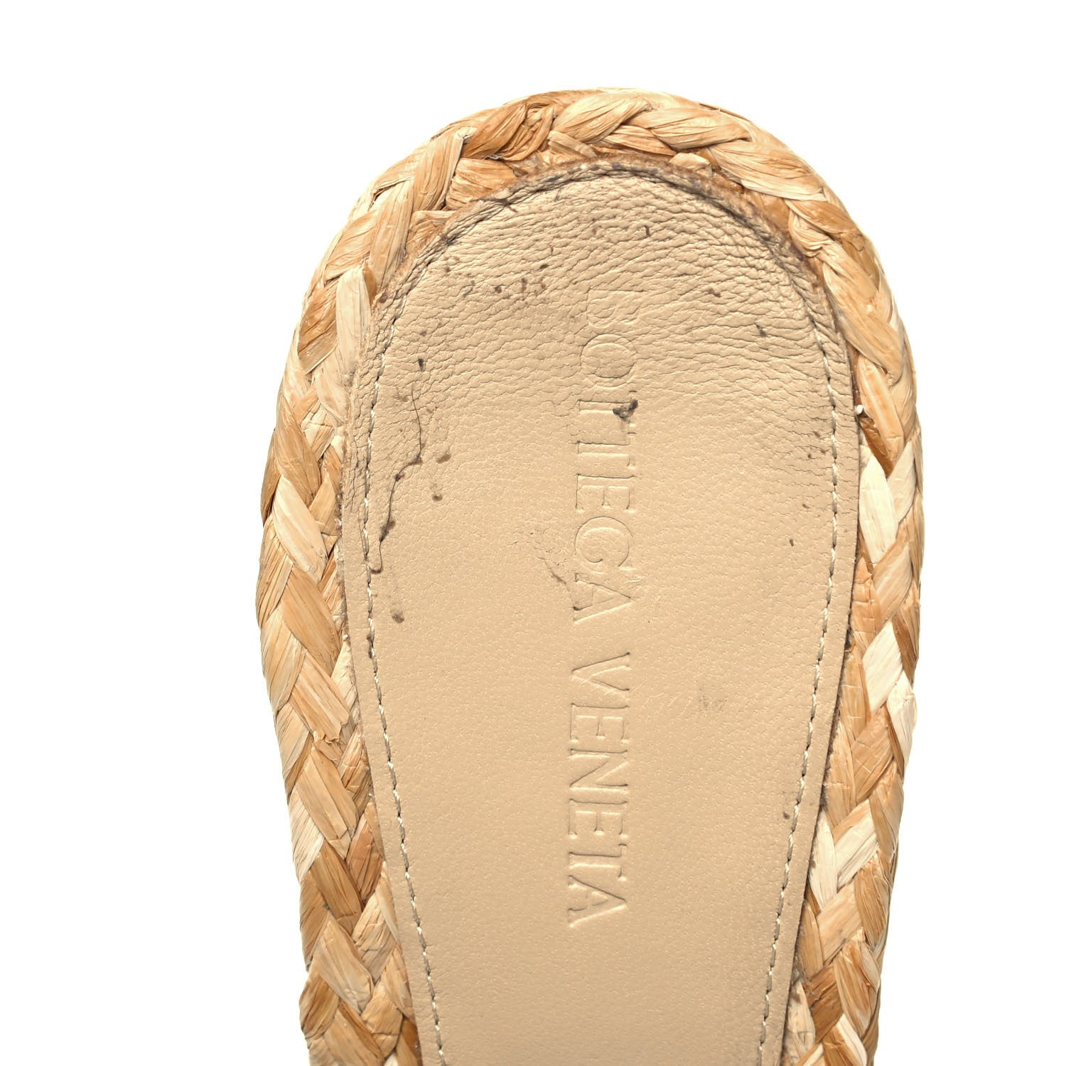 Bottega Veneta Raffia Twisted Intrecciato Stretch Mule Sandals 40 Macadamia 7 of 8