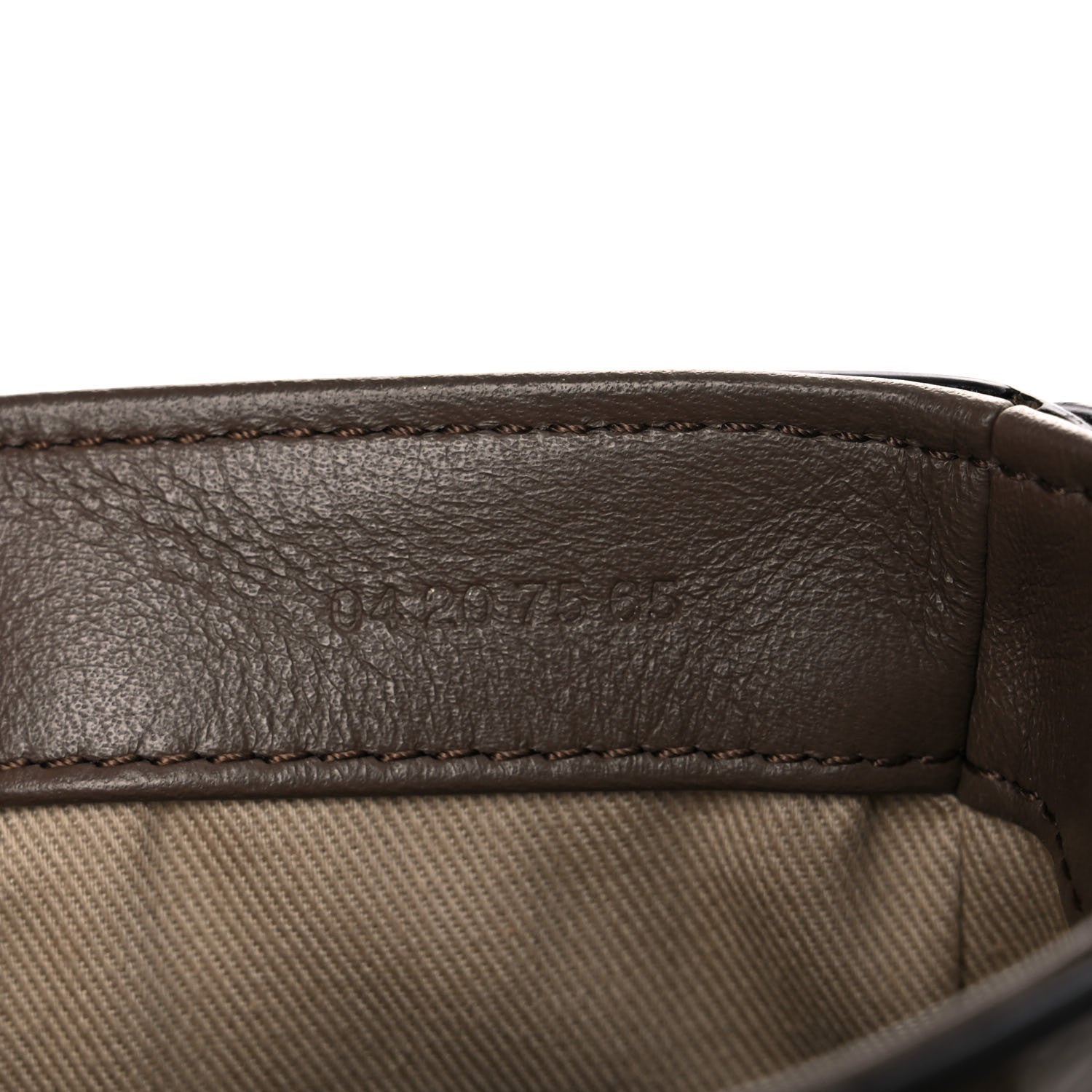 Chloe Calfskin Crocodile Embossed Mini C Bag Army Green 12 of 13