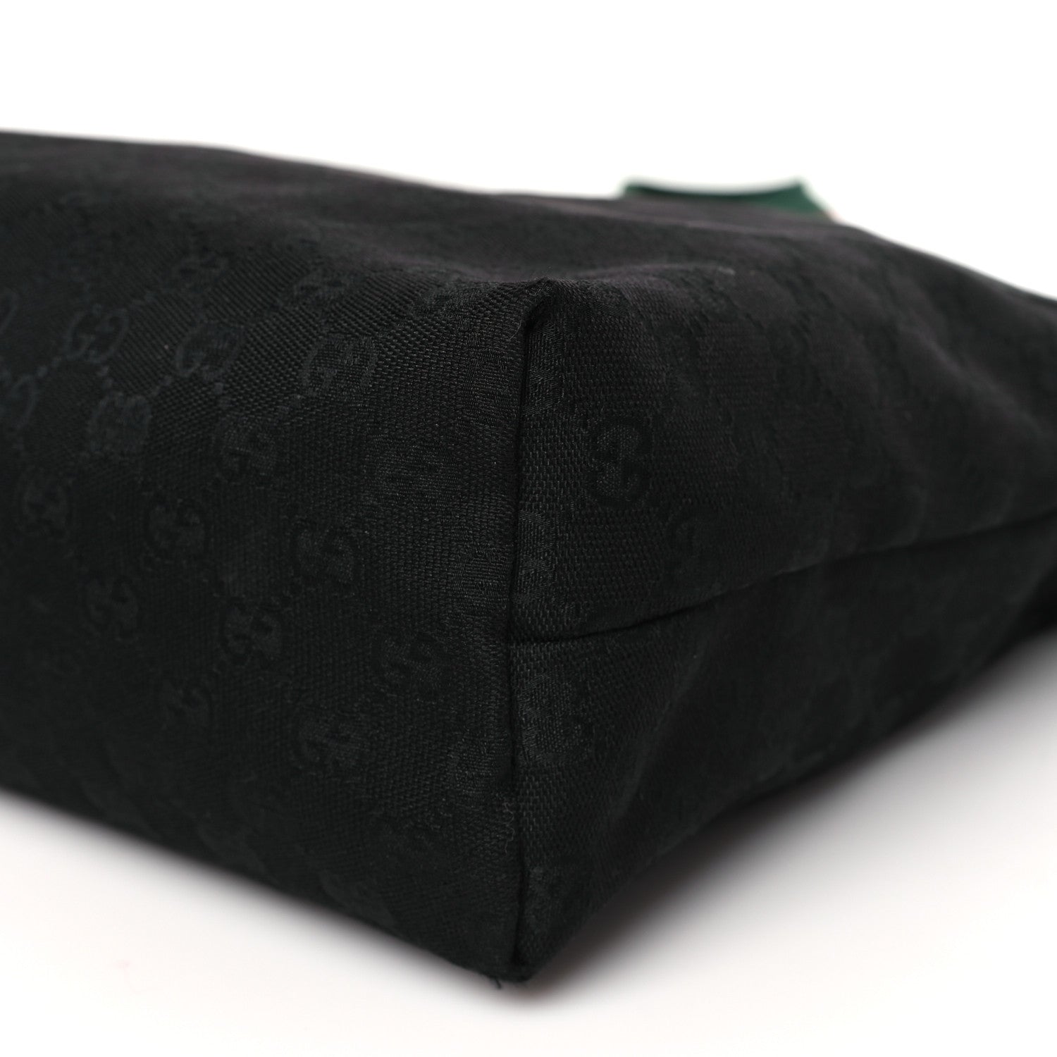 Gucci Monogram Web Medium Flat Messenger Bag Black 10 of 10