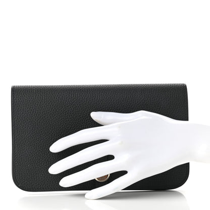 Hermes Togo Dogon Duo Wallet Black 3 of 10