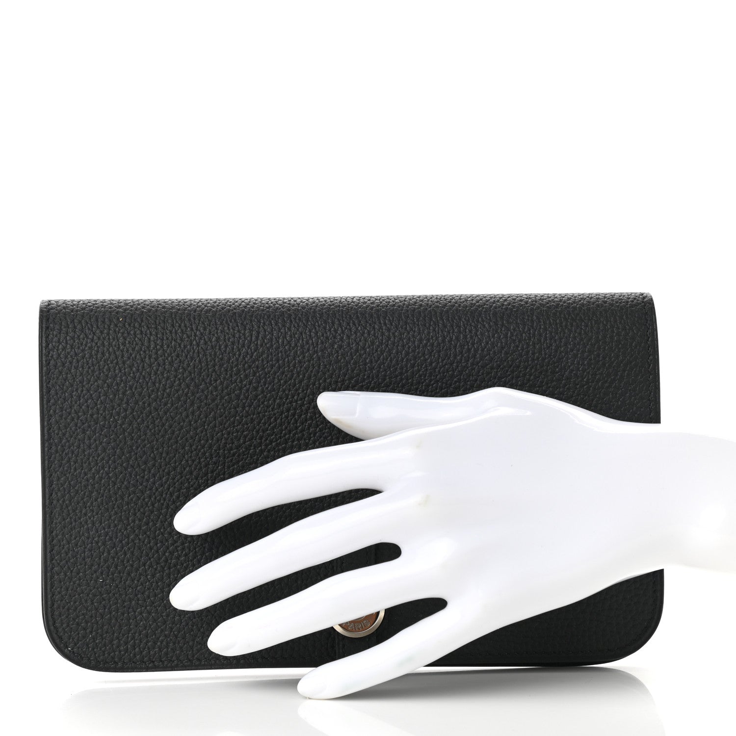 Hermes Togo Dogon Duo Wallet Black 3 of 10