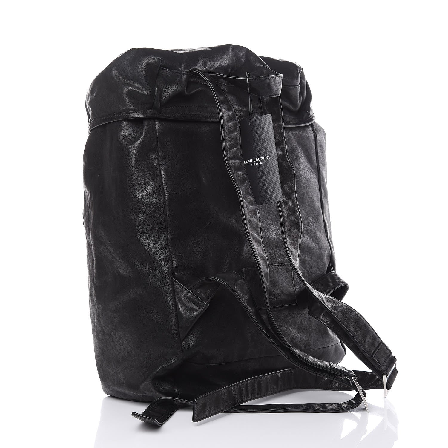 Saint Laurent Calfskin Delave Backpack Black 3 of 9