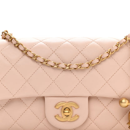 Chanel Lambskin Quilted Mini Rectangular Pearl Crush Flap Light Beige 8 of 10