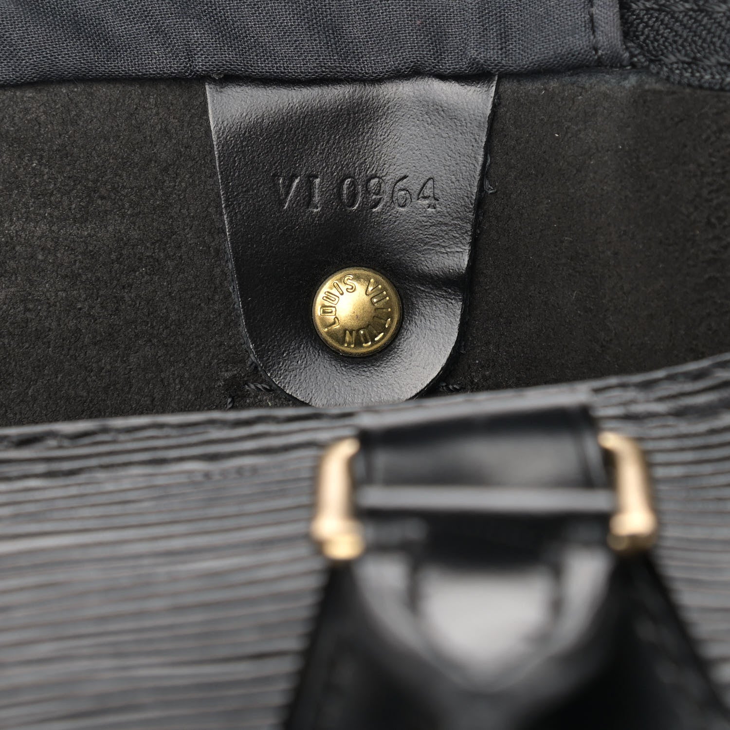 Louis Vuitton Epi Speedy 30 Black 7 of 13