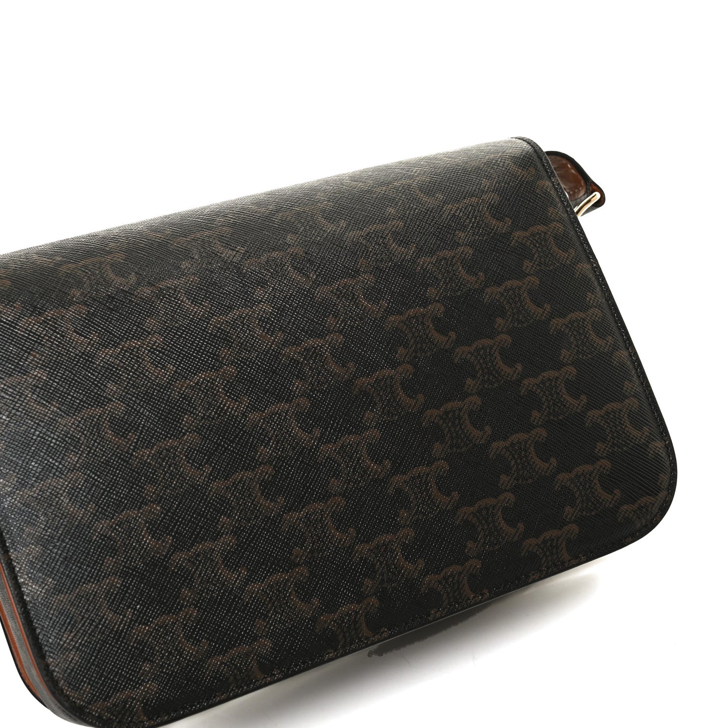 Calfskin Triomphe Canvas Medium Triomphe Tan