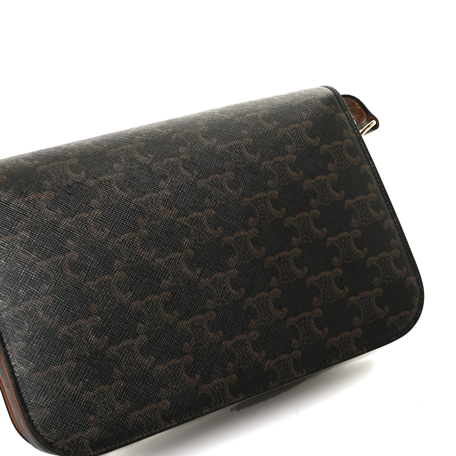 Celine Calfskin Triomphe Canvas Medium Triomphe Tan 11 of 11