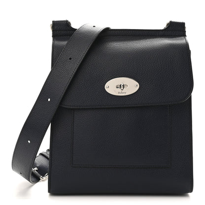 Mulberry Small Classic Grain Calfskin Antony Messenger Crossbody Night Sky 1 of 11