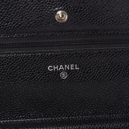 Chanel Caviar Quilted Wallet On Chain WOC Black 6 of 10