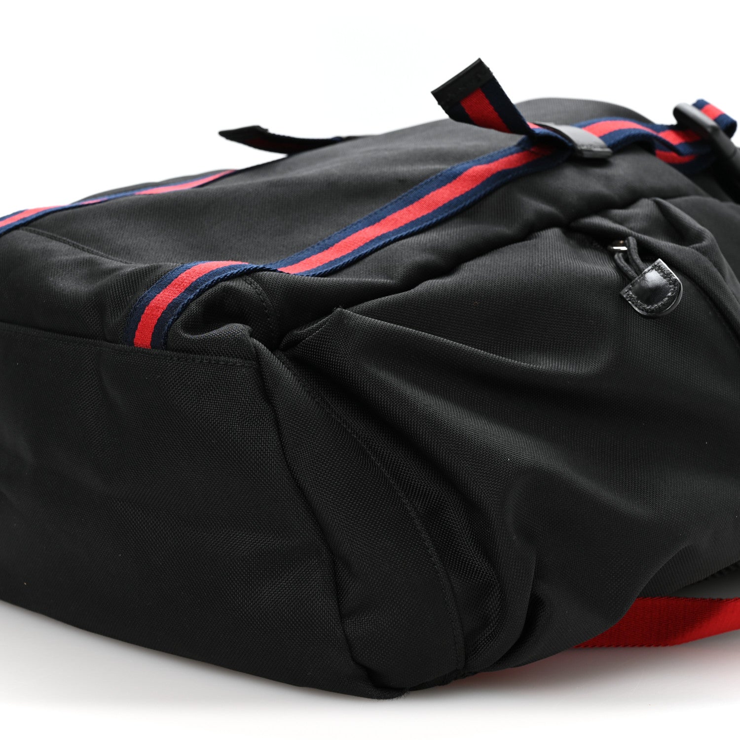 Gucci Techno Canvas Web Double Buckle Backpack Black 9 of 9