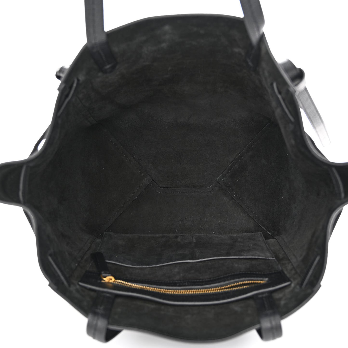 Soft Grained Calfskin Small Belt Cabas Phantom Black