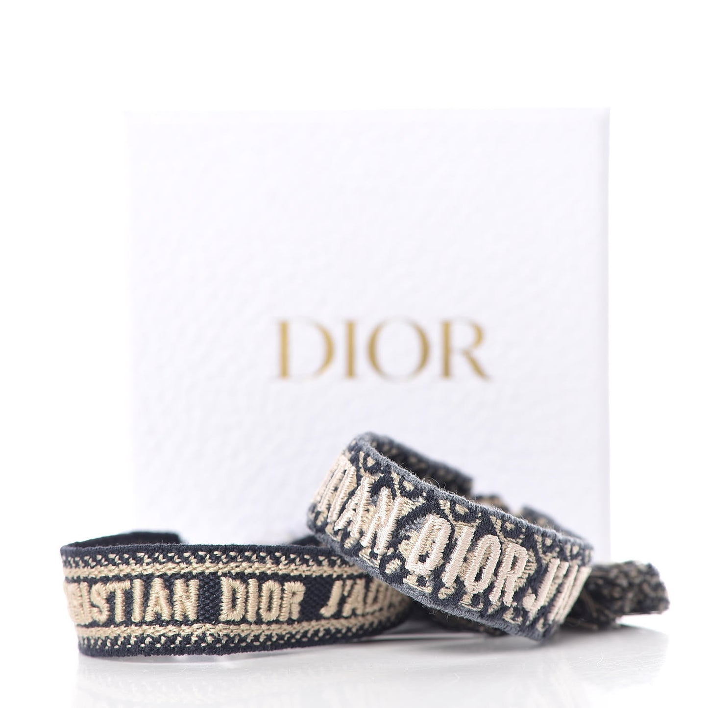 Woven Cotton J'Adior Friendship Bracelet Set Navy