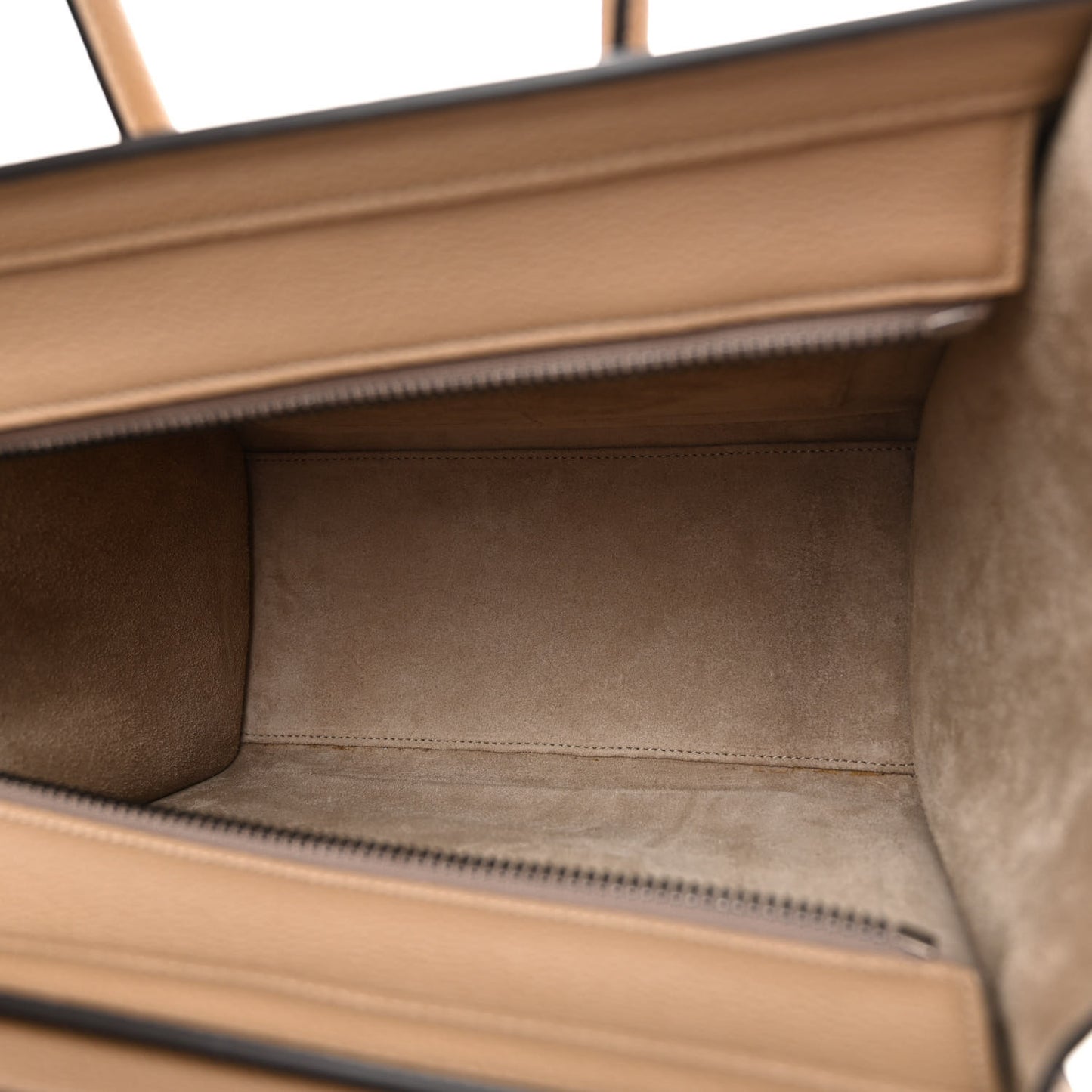 Drummed Calfskin Micro Luggage Dune