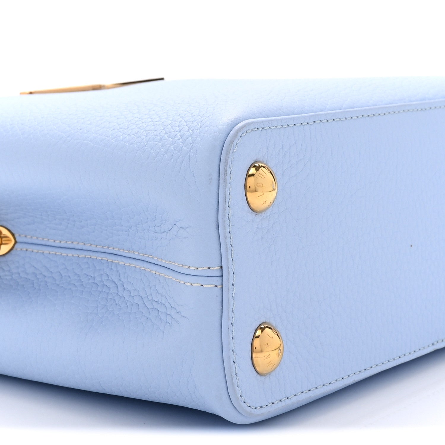 Louis Vuitton Taurillon MiniMe Capucines BB Candy Blue 10 of 11