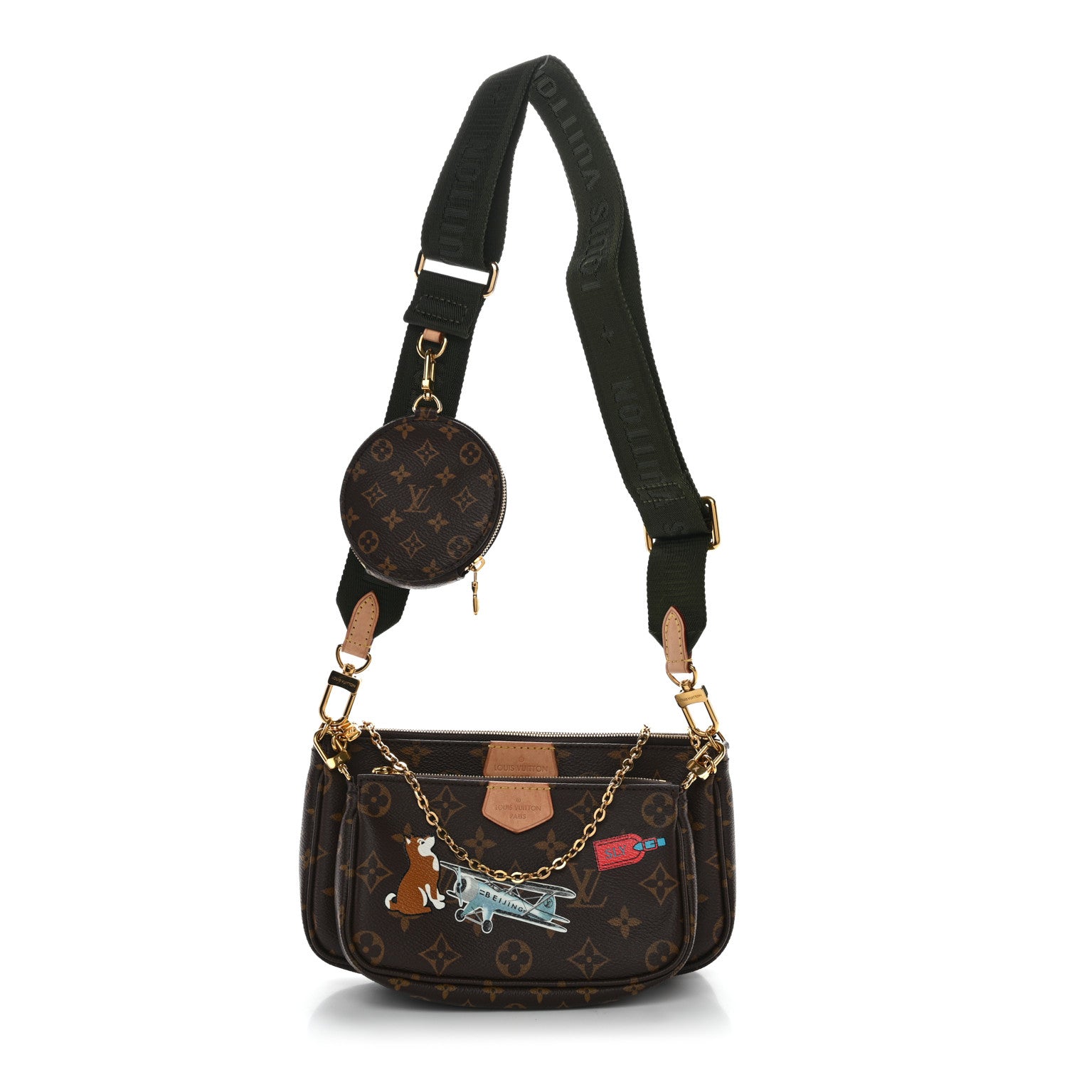 Louis Vuitton Monogram My LV World Tour Multi Pochette Accessories Kaki 1 of 12