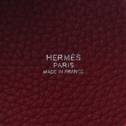 Hermes Taurillon Clemence Picotin Lock 18 PM Rubis 5 of 8