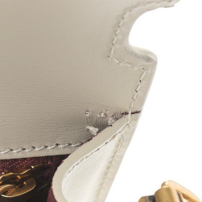 Saint Laurent Smooth Calfskin Monogram Cassandra Clasp Bag Crema Soft 9 of 13