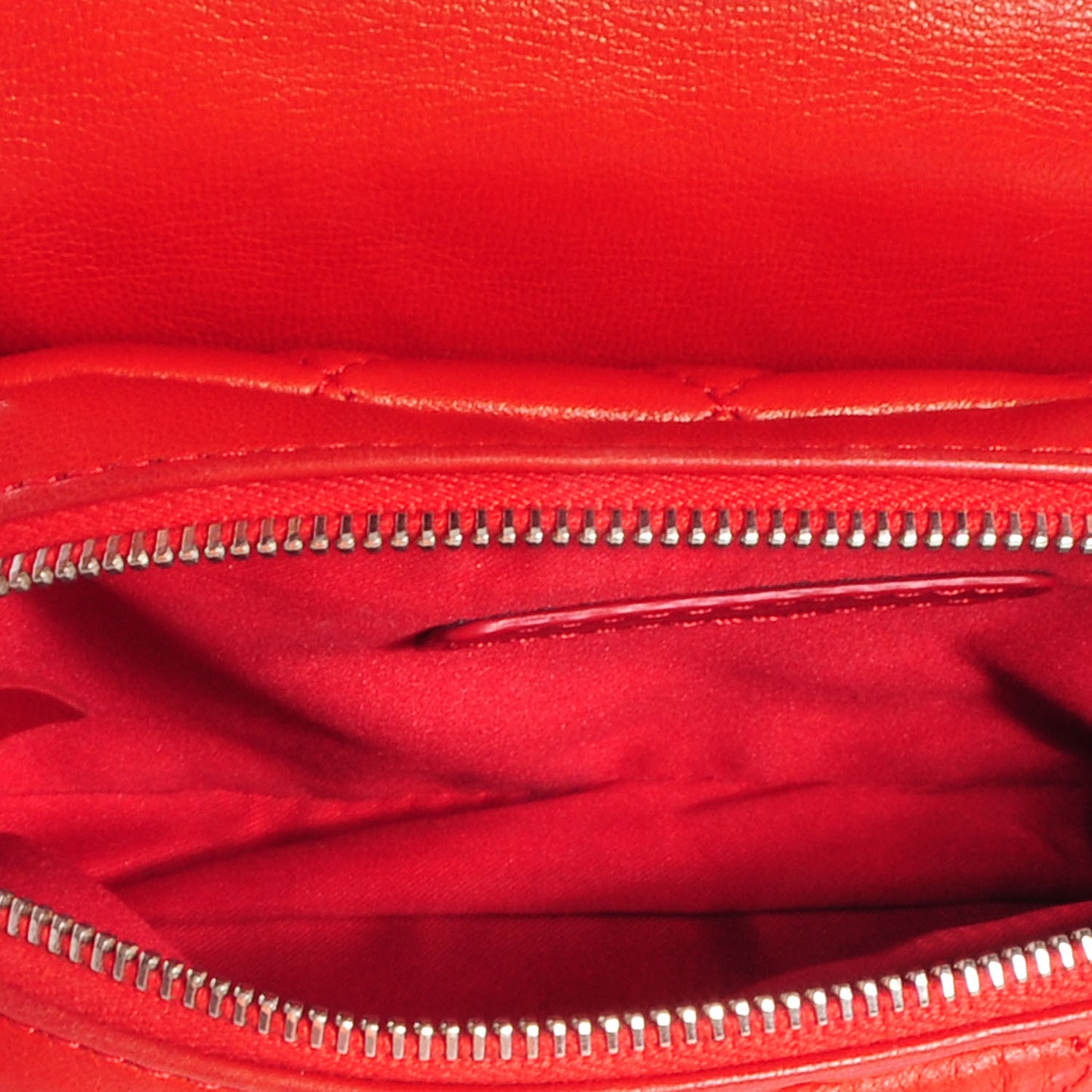 Lambskin Quilted New Mini Flap Red