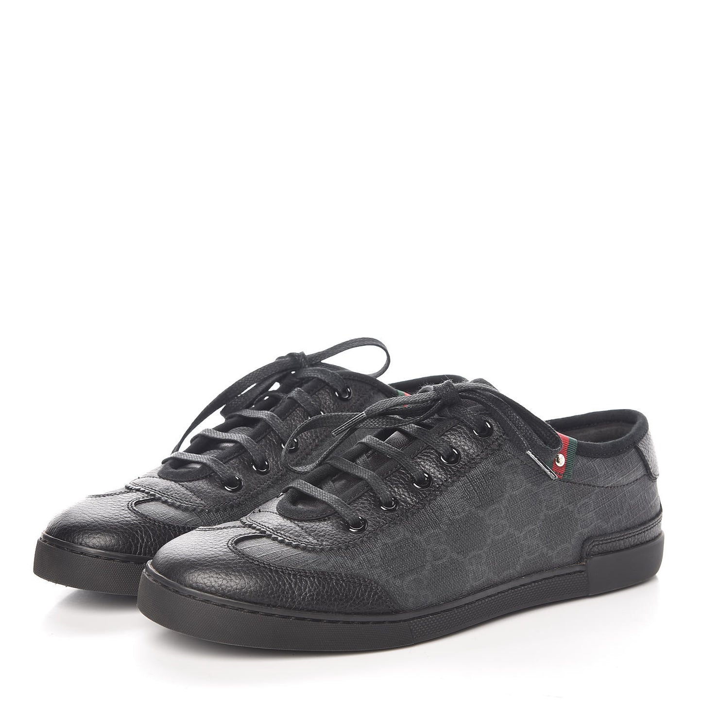 GG Supreme Monogram Womens Sneakers 36.5 Black