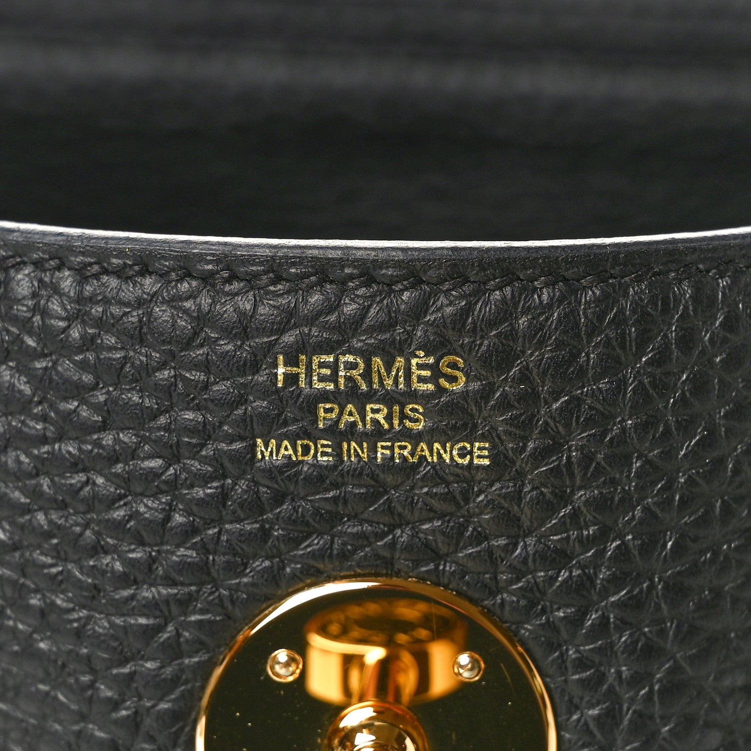 Hermes Taurillon Clemence Lindy 26 Black 6 of 12