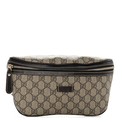 Gucci GG Supreme Monogram Belt Bag Dark Brown 1 of 13