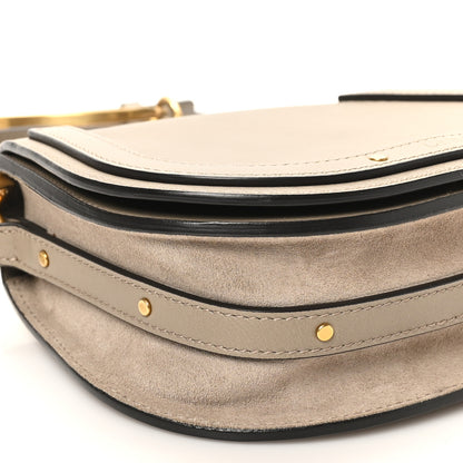Chloe Calfskin Suede Small Nile Bracelet Bag Motty Grey 8 of 9