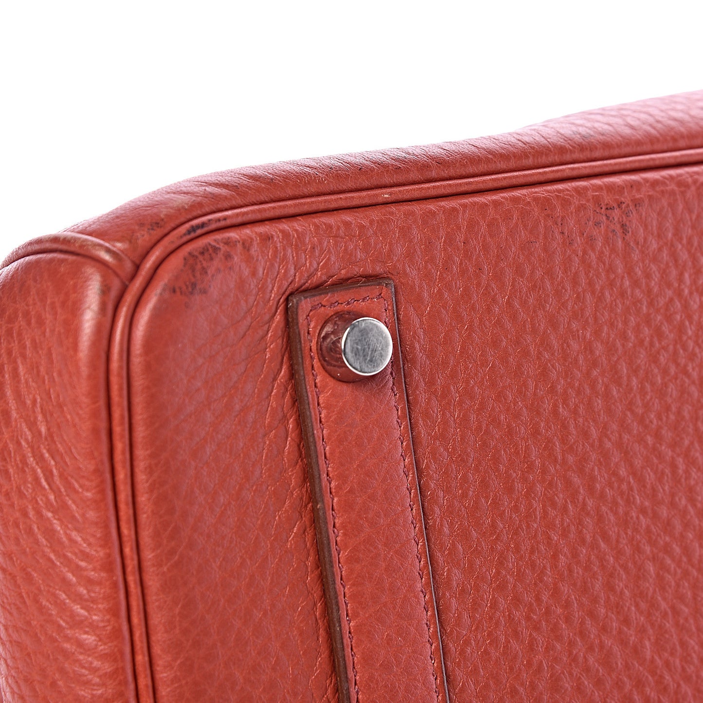 Taurillon Clemence Birkin 35 Rouge Venetian