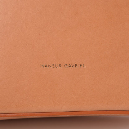 Mansur Gavriel Vegetable Tanned Calfskin Circle Bag Cammello 7 of 9