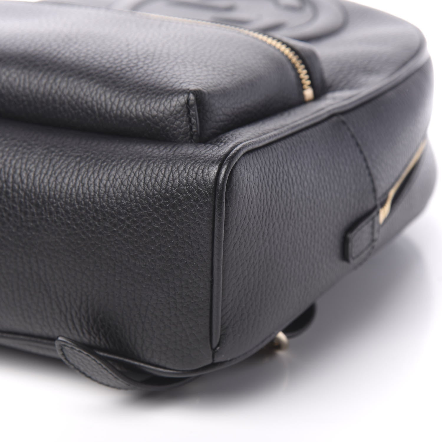 Gucci Pebbled Calfskin Soho Chain Backpack Black 8 of 9