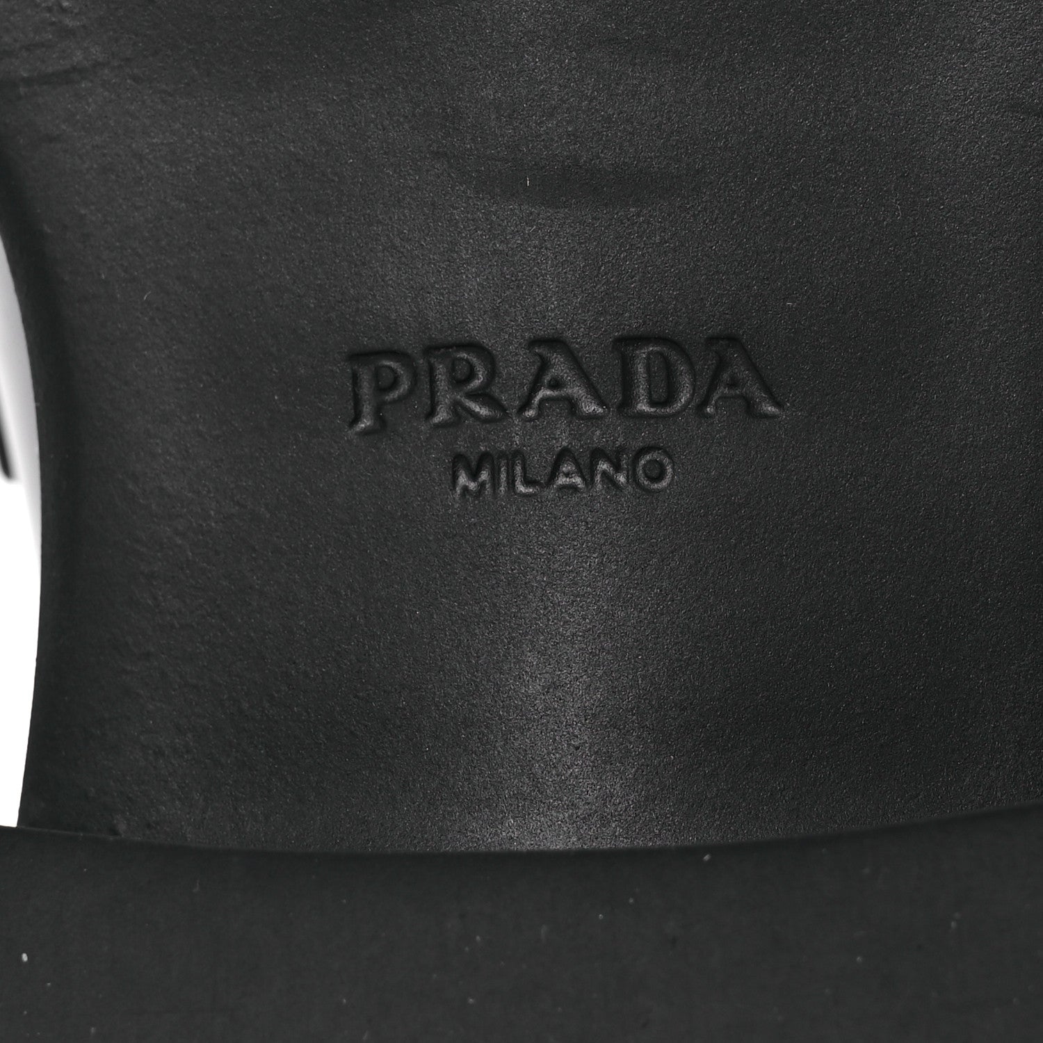 Prada Spazzolato Metal Triangle Logo 50mm Loafers 39 Black 8 of 14