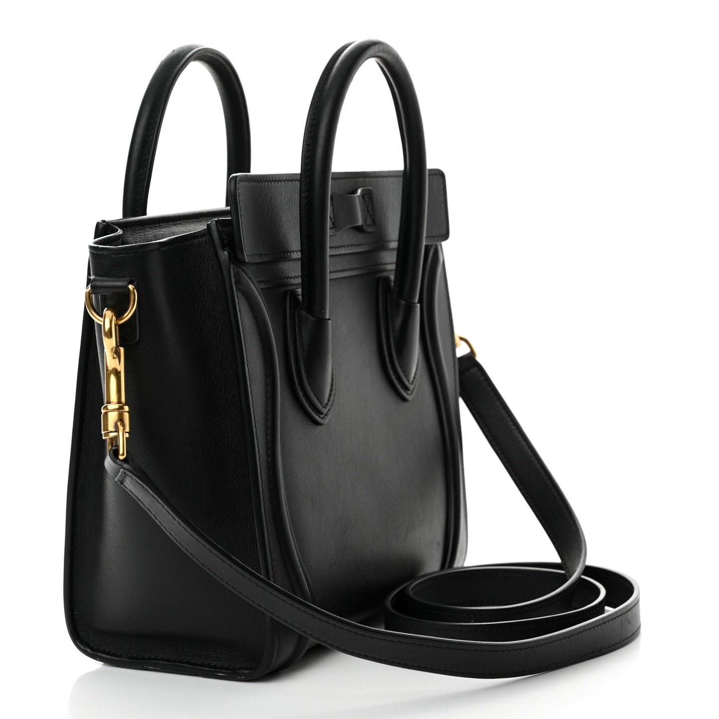 Smooth Calfskin Nano Luggage Black