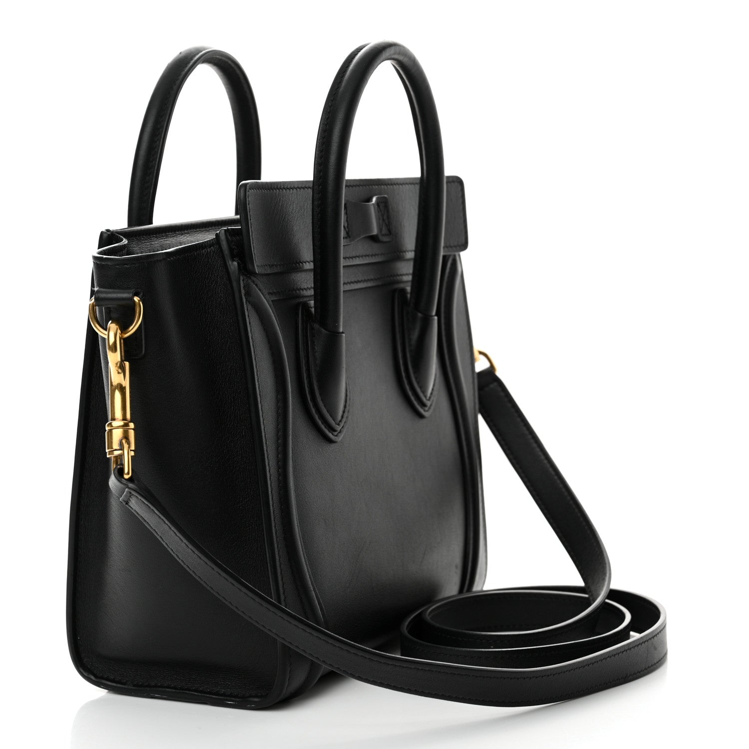 Celine Smooth Calfskin Nano Luggage Black 3 of 16