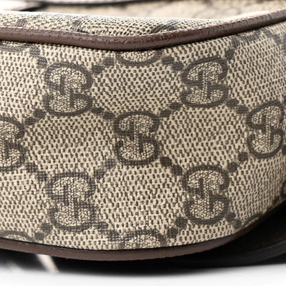 Gucci Soft GG Supreme Monogram Medium Ophidia Belt Bag Dark Brown 10 of 11