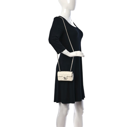 Chanel Caviar Quilted Extra Mini Flap White 2 of 10
