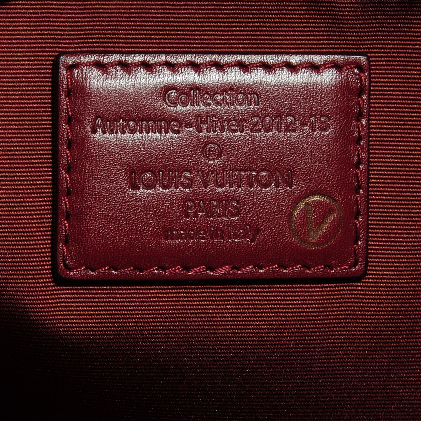 Sequin Monogram Sunshine Express North South Burgundy