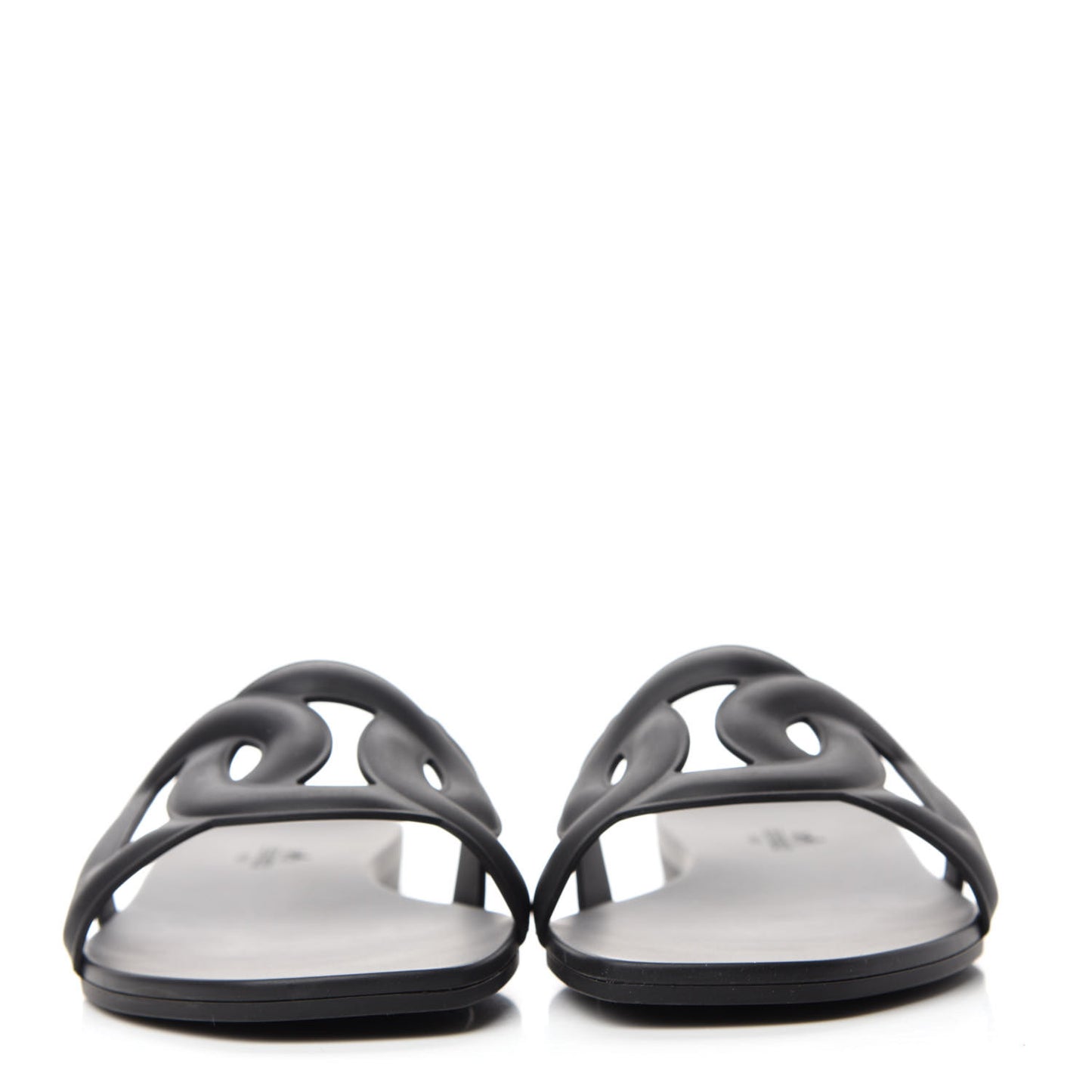 Rubber Aloha Sandals 38 Black