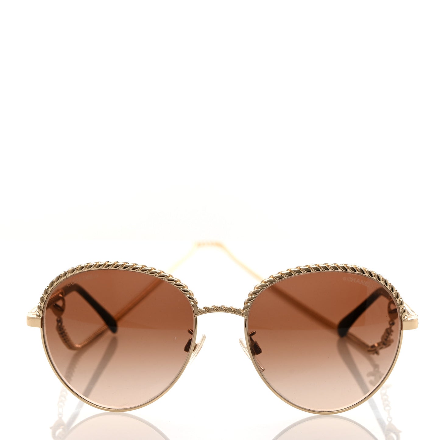 Chain Pantos Sunglasses 4242 Gold Brown